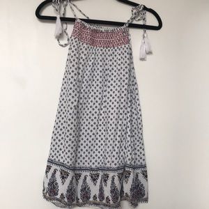 Boho tie tank top